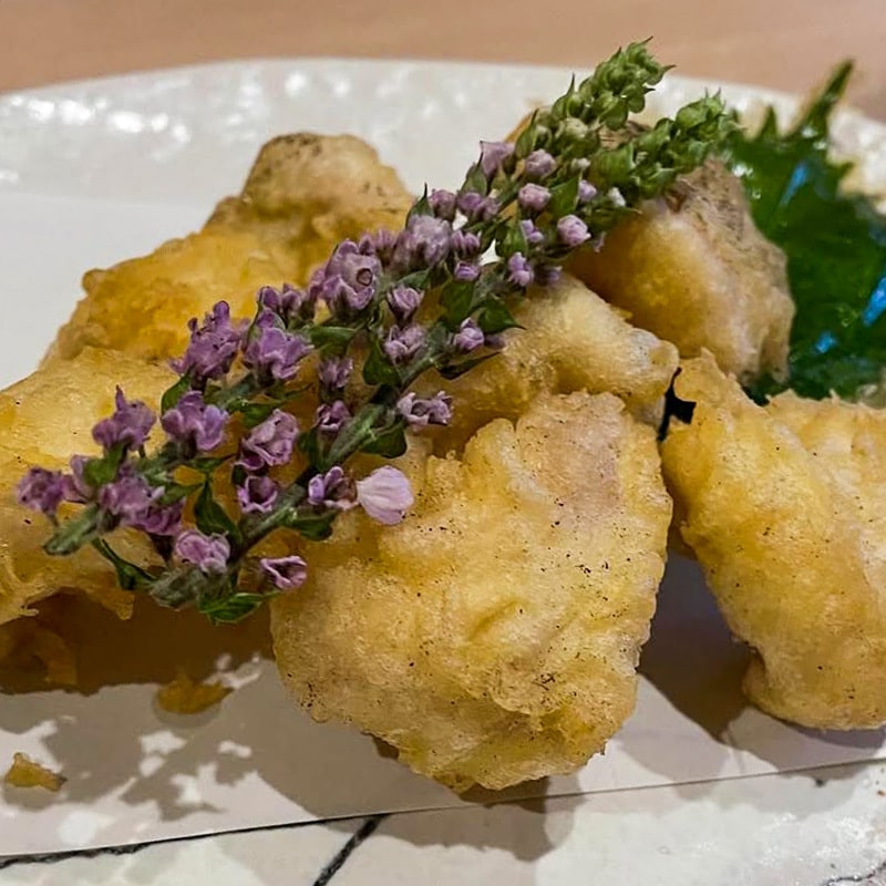 鮭の白子の天麩羅