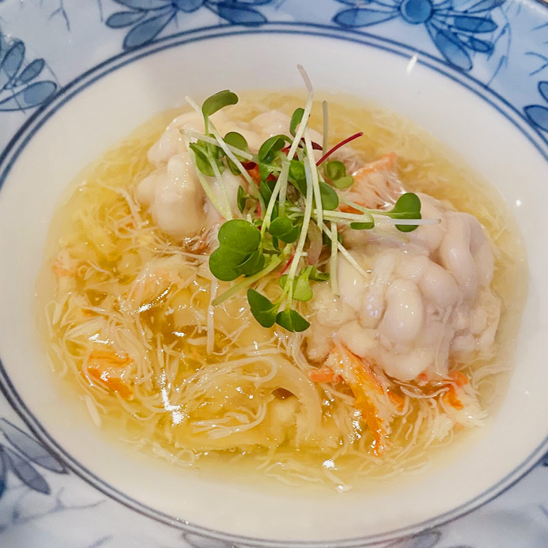 雲子の蟹身あんかけ